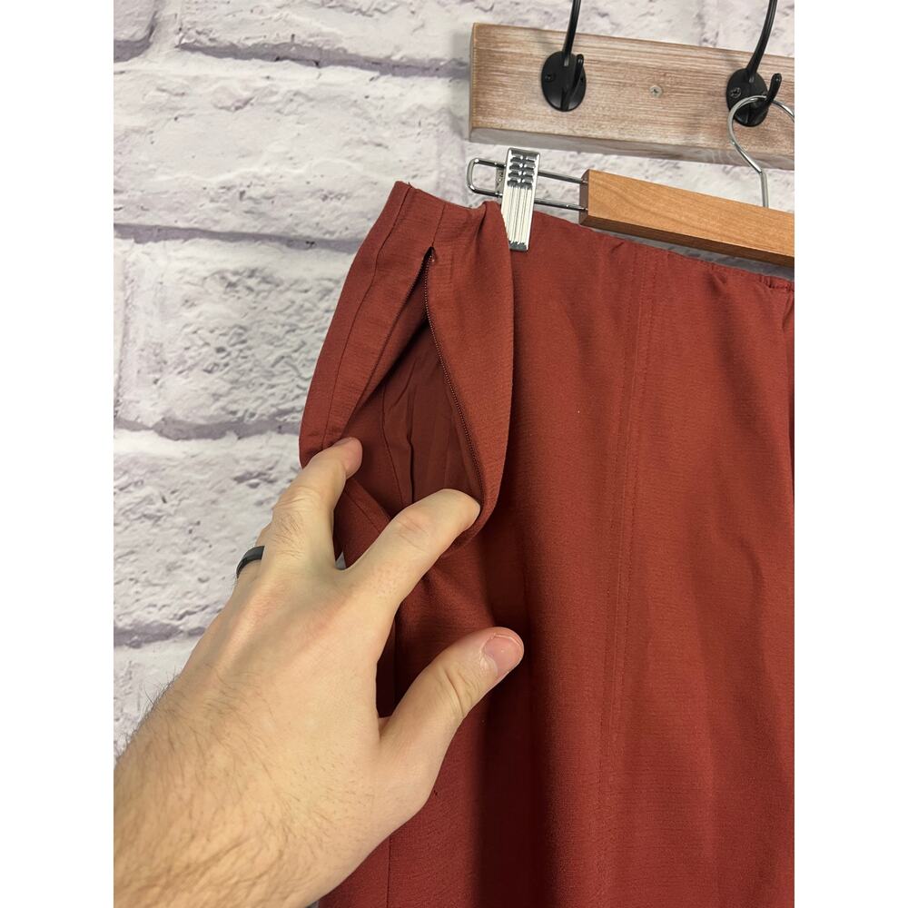 J. Jill Womens 18 Minimalist Career Office Staple Zip Pocket Cropped Pants - Picture 5 of 12